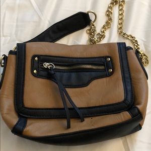 Aldo Brown and Black small crossover bag